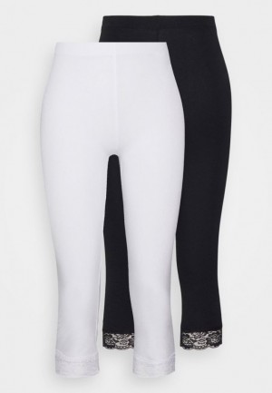 Anna Field 2 Pack Leggings Trousers Långbyxor Dam Svarta | GYV-349862