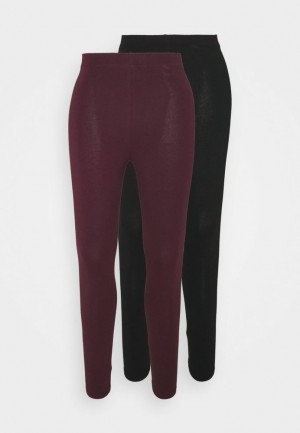 Anna Field 2 Pack Leggings Trousers Långbyxor Dam Svarta | RLB-845231