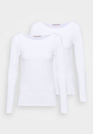 Anna Field 2 Pack Long Sleeved Top T-shirt Dam Vita | LMC-364975