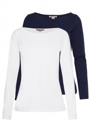 Anna Field 2 Pack Long Sleeved Top T-shirt Dam Mörkgrå | RTC-543217