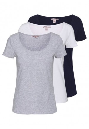 Anna Field 3 Pack Basic T Shirt T-shirt Dam Vita | ATN-152798