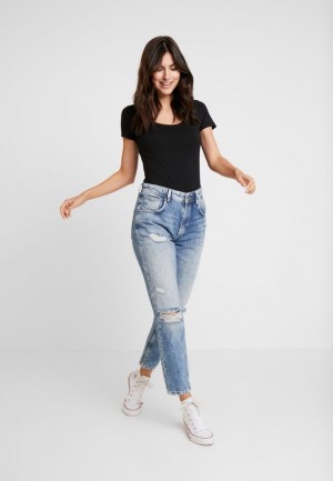 Anna Field 3 Pack Basic T Shirt T-shirt Dam Vita | RPT-697543