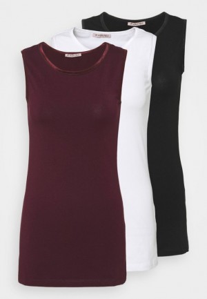 Anna Field 3 Pack Top T-shirt Dam Svarta | SGF-165938