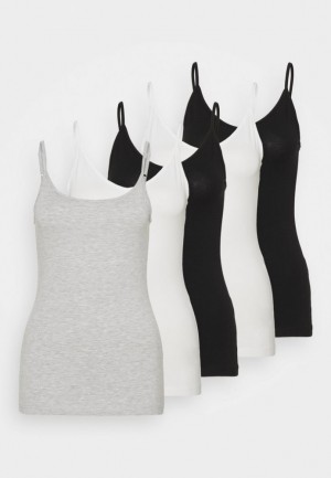 Anna Field 5 Pack Top T-shirt Dam Svarta | GED-617542