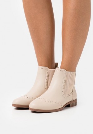 Anna Field Ankle Boots Stövletter Dam Beige | QSN-278953