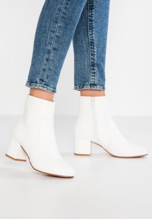 Anna Field Ankle Boots Stövletter Dam Vita | IZQ-905814