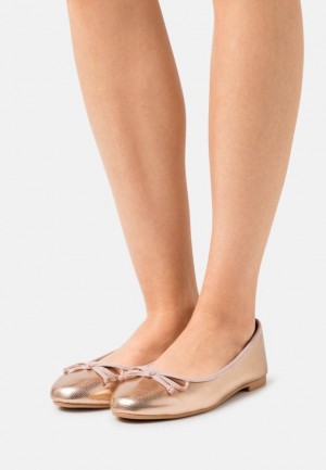 Anna Field Ballet Pumps Ballerina Dam Rosa Guld | RZN-835769