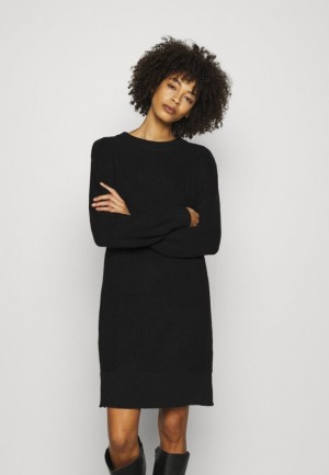 Anna Field Balloon Sleeve Jumper Klänning Klänning Dam Svarta | ZCU-816247