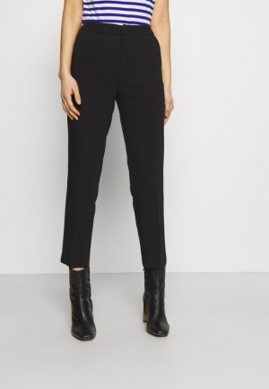 Anna Field Basic Business Pant Slim Leg Trousers Långbyxor Dam Svarta | CVD-589270