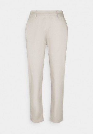 Anna Field Basic Chino Trousers Långbyxor Dam Grå | URL-053147