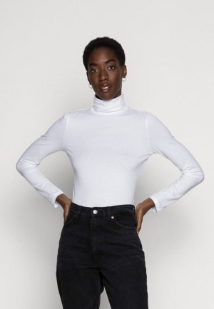 Anna Field Basic Roll Neck Long Sleeves Top T-shirt Dam Vita | DMF-068517