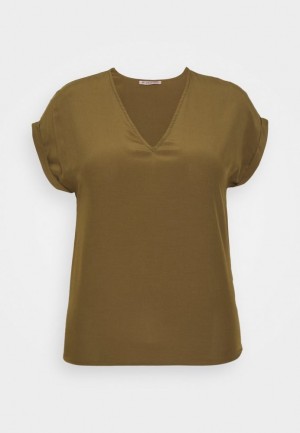 Anna Field Basic T Shirt Skjorta Dam Khaki | PVB-705492