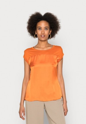 Anna Field Basic T Shirt Skjorta Dam Orange | DXV-532691