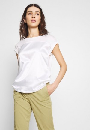 Anna Field Basic T Shirt Skjorta Dam Vita | PAS-129734