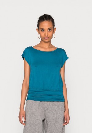 Anna Field Basic T Shirt T-shirt Dam Blå | WZR-291867