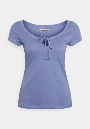 Anna Field Basic T Shirt T-shirt Dam Blå | TOD-375840