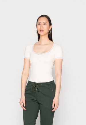 Anna Field Basic T Shirt T-shirt Dam Bruna | PDV-540217