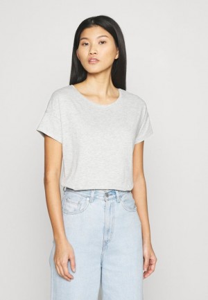 Anna Field Basic T Shirt T-shirt Dam Grå | XQF-017429