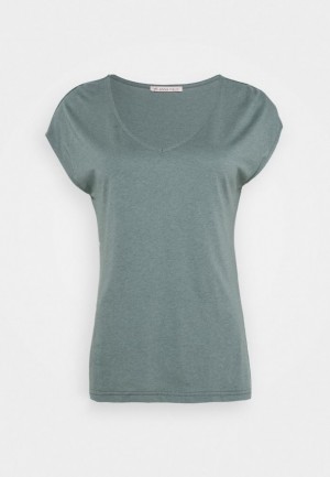Anna Field Basic T Shirt T-shirt Dam Gröna | LXI-316852