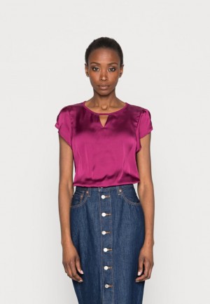 Anna Field Basic T Shirt T-shirt Dam Lila | ZQN-038792