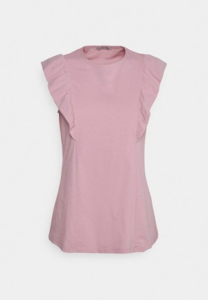Anna Field Basic T Shirt T-shirt Dam Ljusrosa | DAQ-129768