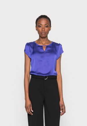 Anna Field Basic T Shirt T-shirt Dam Mörkblå | DCN-921340
