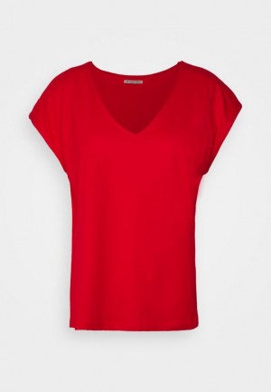 Anna Field Basic T Shirt T-shirt Dam Röda | KYN-359781