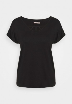 Anna Field Basic T Shirt T-shirt Dam Svarta | LJD-702391