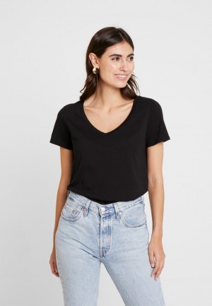 Anna Field Basic T Shirt T-shirt Dam Svarta | PSE-970514