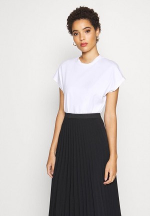 Anna Field Basic T Shirt T-shirt Dam Vita | WXN-859412