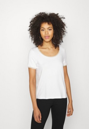 Anna Field Basic T Shirt T-shirt Dam Vita | PYG-021895