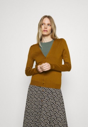 Anna Field Basic V Neck Cardigan Cardigan Kofta Dam Ljusbruna | WLK-032168