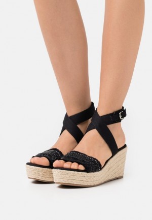 Anna Field Bekvämlighet High Klackar Sandals Sandaler Dam Svarta | GTM-748369