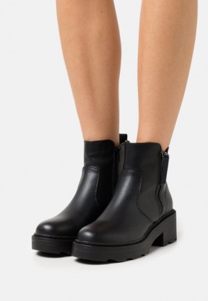 Anna Field Bekvämlighet Platform Ankle Boots Stövletter Dam Svarta | WOG-098546