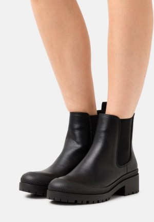 Anna Field Bekvämlighet Platform Ankle Boots Stövletter Dam Svarta | ZKX-378549