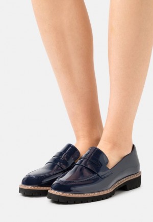 Anna Field Bekvämlighet Slip Ons Låga Skor Dam Blå | NBU-085391