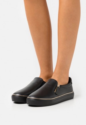 Anna Field Bekvämlighet Slip Ons Låga Skor Dam Svarta | WKP-067984