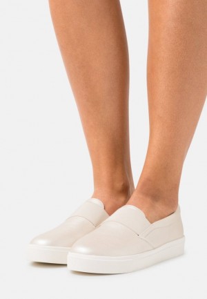Anna Field Bekvämlighet Slip Ons Låga Skor Dam Guld | QEI-790584
