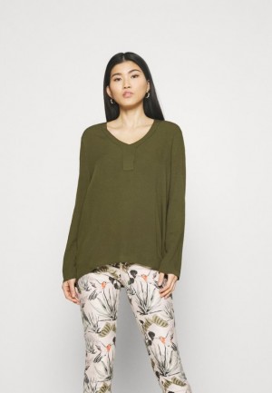 Anna Field Blouse Skjorta Dam Olivgröna | ENZ-109854