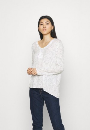 Anna Field Blouse Skjorta Dam Vita | EHU-906351