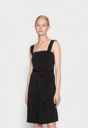 Anna Field Breda Rem Basic Midi Klänning Day Klänning Klänning Dam Svarta | MLX-457296