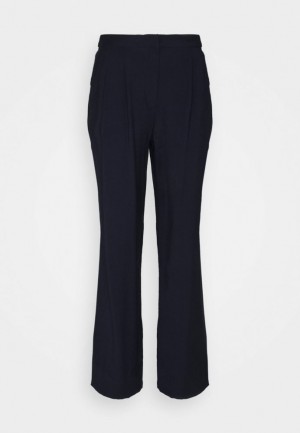 Anna Field Business Pants Trousers Långbyxor Dam Mörkblå | FMY-146537