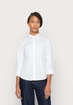 Anna Field Button Down Blouse Skjorta Dam Vita | XVJ-681243