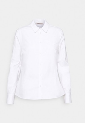 Anna Field Button Down Blouse Skjorta Dam Vita | WCK-160548