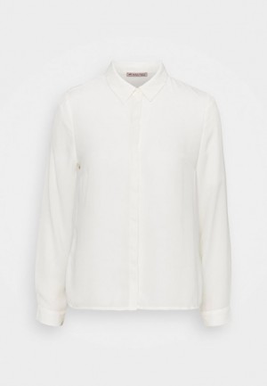 Anna Field Button Down Blouse Skjorta Dam Vita | RZY-128930