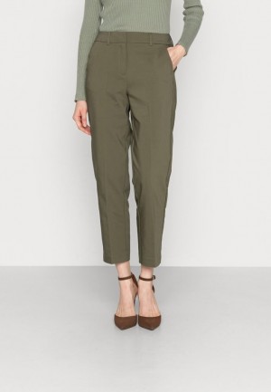 Anna Field Chinos Långbyxor Dam Mörkgröna | WRP-507149