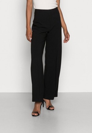 Anna Field Clean Breda Leg Pants Trousers Långbyxor Dam Svarta | XDJ-918204