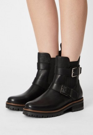 Anna Field Cowboy Biker Ankle Boot Stövletter Dam Svarta | XSH-596872