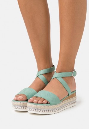 Anna Field Espadrilles Sandaler Dam Mintgröna | ZYS-923510