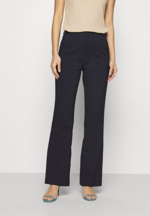 Anna Field Flared Business Trousers Trousers Långbyxor Dam Mörkblå | KJN-851034